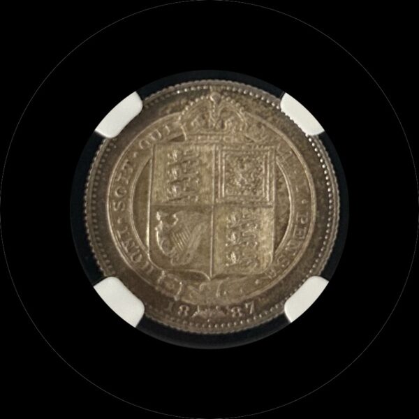 イギリス　1シリング　1887 【NGC MS63】　世界コイン - 画像 (2)