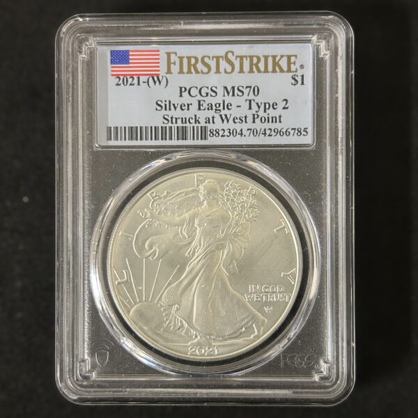 アメリカ　イーグル銀貨　2021 【PCGS MS70】　世界コイン - 画像 (3)