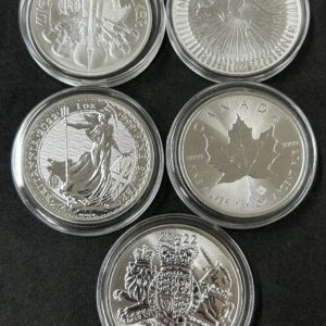 1オンス銀貨　ランダムコイン　ランダムイヤー　1枚【コインケース付】　