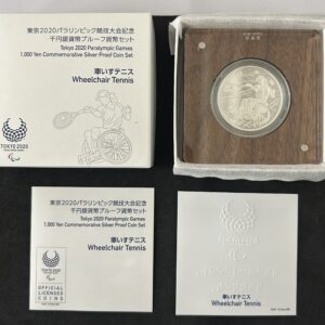 東京２０２０オリンピック千円プルーフ銀貨（３次　車いすテニス）