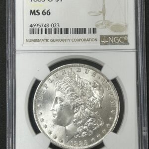 1885アメリカモルガンダラー NGC MS66 高鑑定